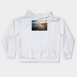 December daybreak at Druridge Bay Kids Hoodie